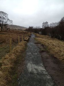 Aggregate work on the Pennine way